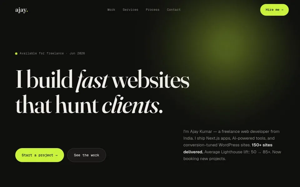 2026 · Freelance portfolio