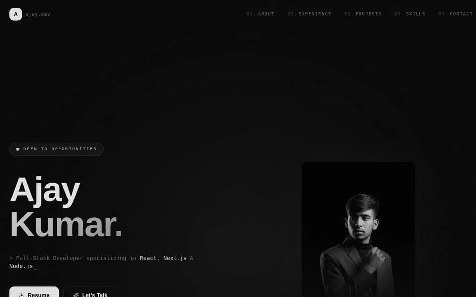2026 · Previous portfolio (before this one)