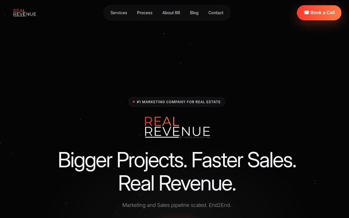 Real Revenue · real-estate marketing agency site