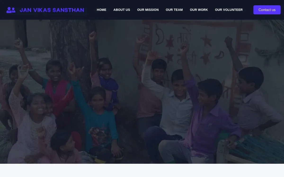 WordPress · Jan Vikas Sansthan NGO
