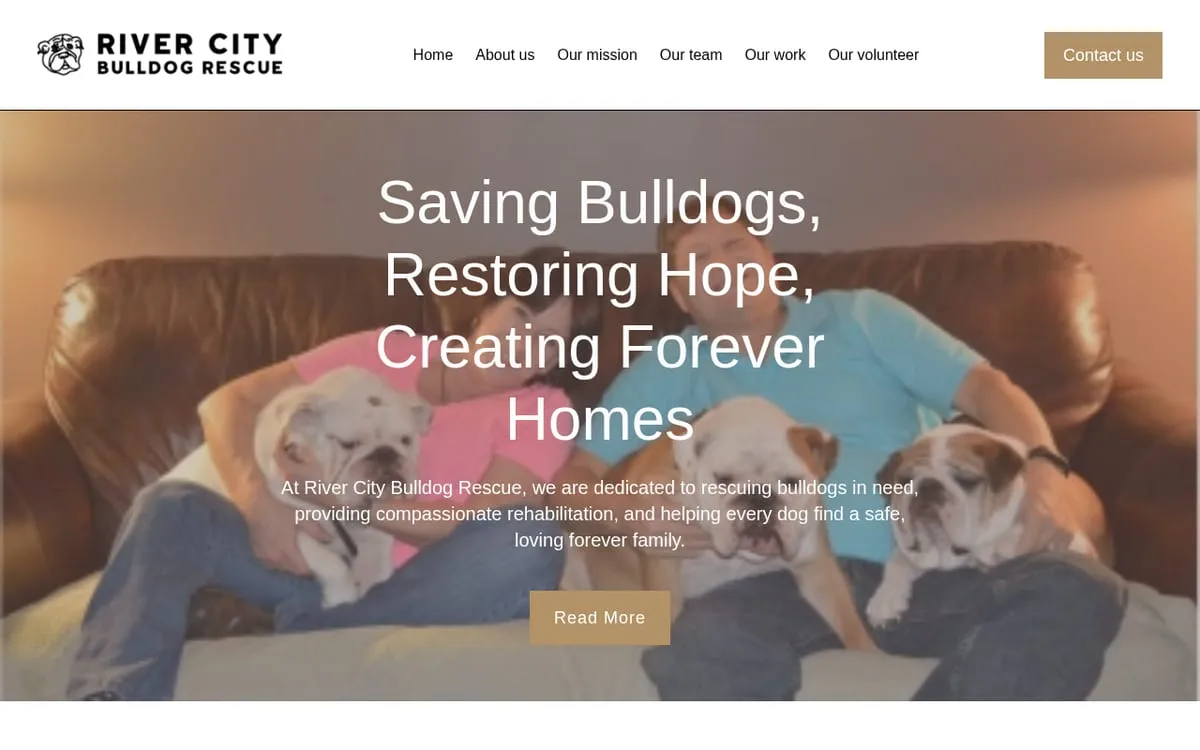 WordPress · River City Bulldog Rescue